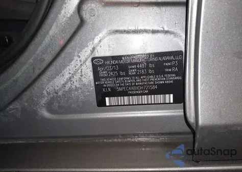 2013 Hyundai Sonata Limited 2.0T из США, поврежденный, VIN 5NPEC4ABXDH721584